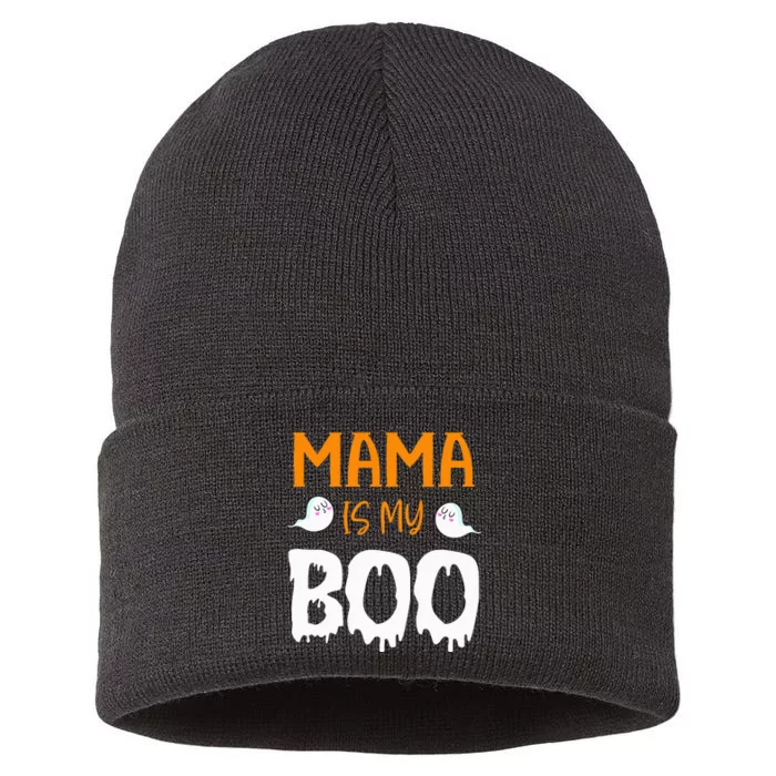 Mama Is My Boo Halloween Costume Sustainable Knit Beanie