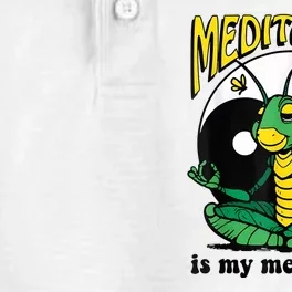 Meditation Is My Medication Yoga Dry Zone Grid Performance Polo