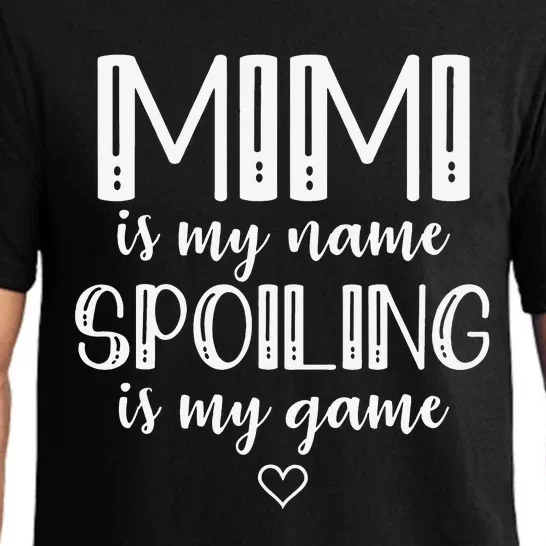 Mimi Is My Name Spoiling Is My Game Funny Mother's Day Pajama Set