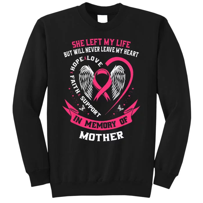 Mother In Memory of my Mom Breast Cancer Awareness Memorial Sweatshirt