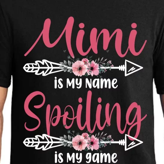 Mimi Is My Name Spoiling Is My Game Happy Mother's Day Gift Pajama Set