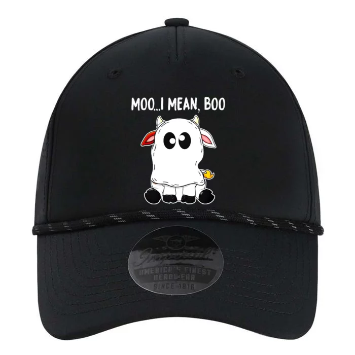 Moo I Mean Boo Cow Ghost Halloween Funny Gift Performance The Dyno Cap