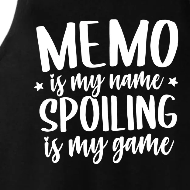 Memo Is My Name Spoiling Is My Game Mothers Day Idea Memo Cute Gift Ladies Tri-Blend Wicking Tank