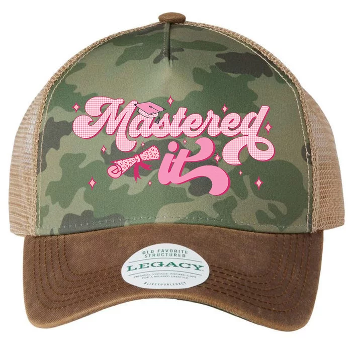 Mastered It M.A.S.T.E.R.S Degree Graduate Mba Graduation Legacy Tie Dye Trucker Hat