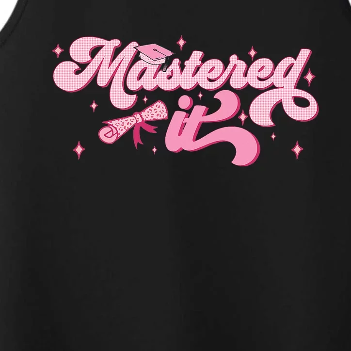 Mastered It M.A.S.T.E.R.S Degree Graduate Mba Graduation Performance Tank