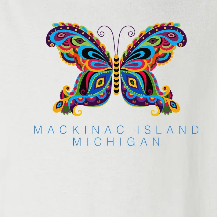 Mackinac Island Michigan Souvenir Butterfly Graphic Toddler Long Sleeve Shirt