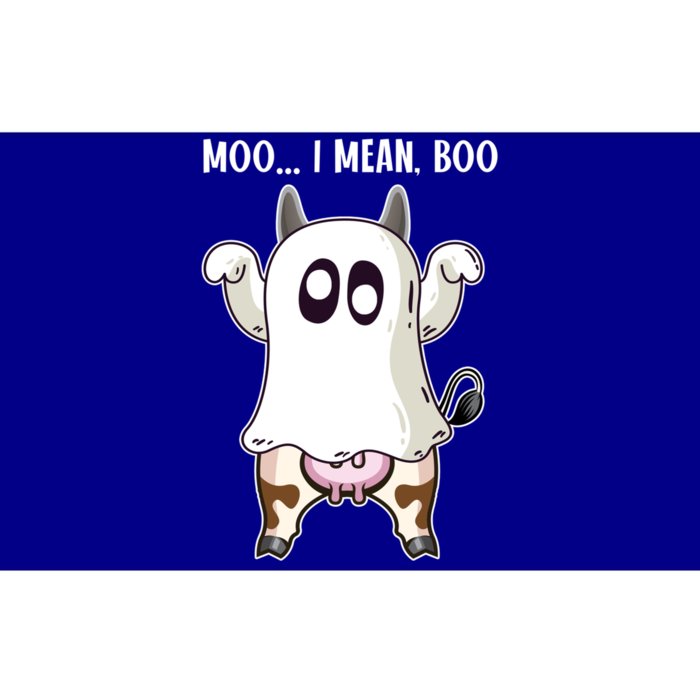 Moo I Mean Boo Ghost Cow Halloween Cow Lover Halloween Farm Gift Bumper Sticker