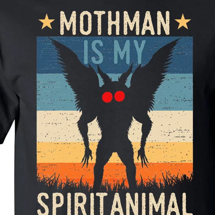 Mothman Is My Spirit Animal! Retro Mothman Quote Cryptid Tall T-Shirt