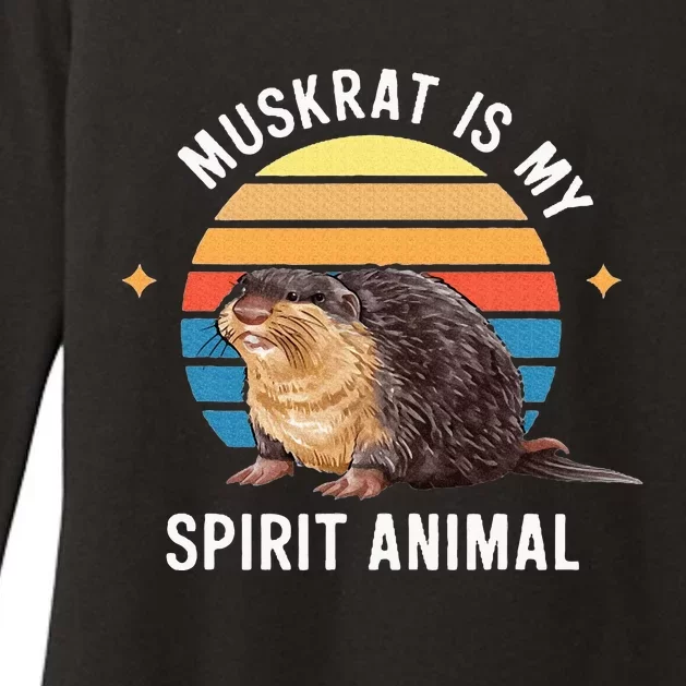 Muskrat Is My Spirit Animal Womens CVC Long Sleeve Shirt