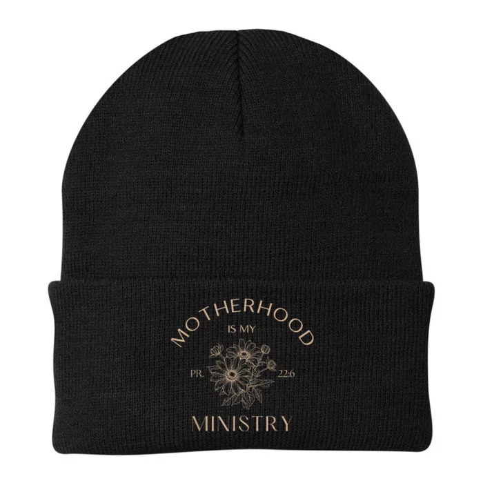 Motherhood Is My Ministry Homeschool Mom Christian Mom Knit Cap Winter Beanie