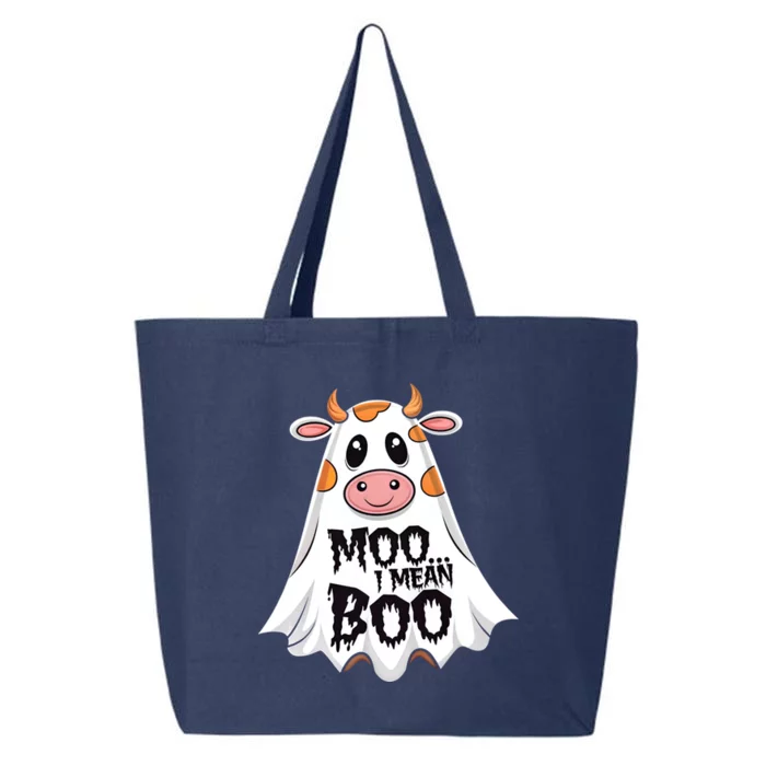 Moo I Mean Boo Cow Halloween Animal Fun Costume Party Great Gift 25L Jumbo Tote