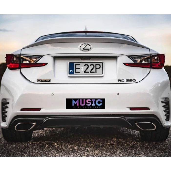 Music Is My Happy Place Bumper Sticker