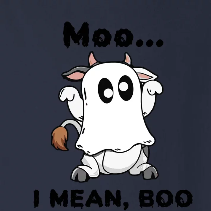 Moo I Mean Boo Ghost Cow Gift Funny Halloween Cow Boo Cute Gift Toddler Long Sleeve Shirt