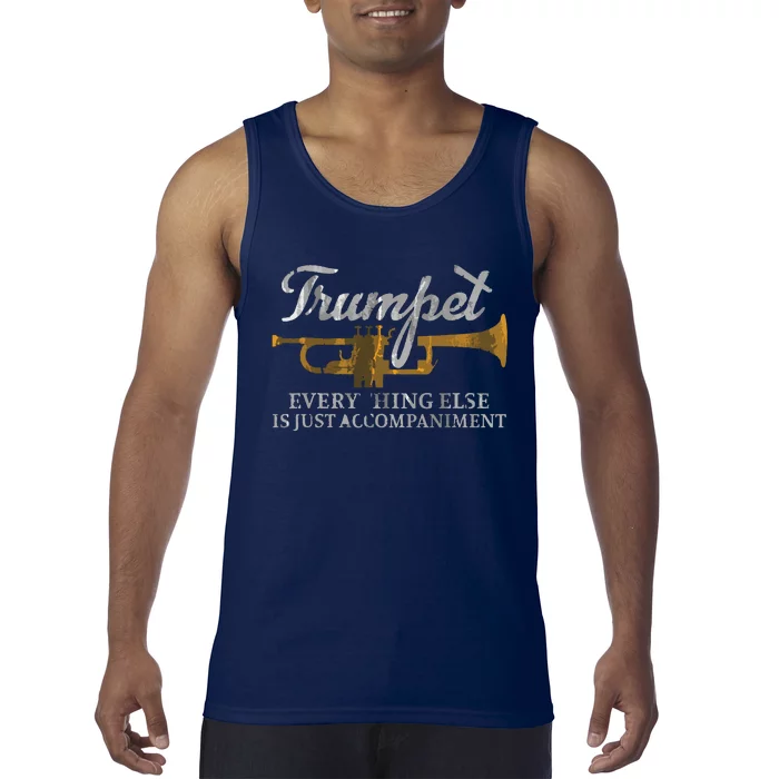 Musical Instrument Marching Band Jazz Music Trumpet Tank Top