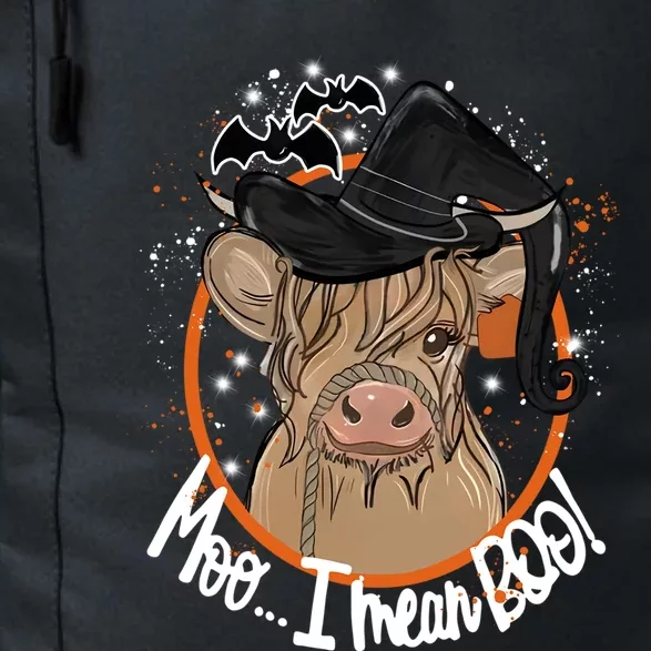 Moo I Mean Boo Witch Cow Gift Ghost Cow Halloween Farmer Meaningful Gift Daily Commute Backpack