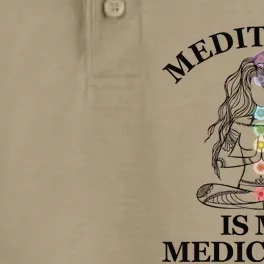 Meditation Is My Medication Kundalini Yoga Chakra Spiritual Dry Zone Grid Performance Polo