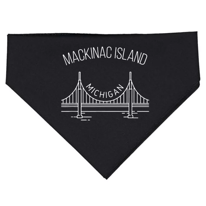 Mackinac Island Michigan USA-Made Doggie Bandana