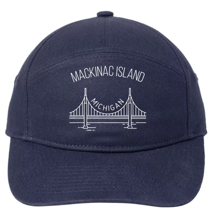 Mackinac Island Michigan 7-Panel Snapback Hat