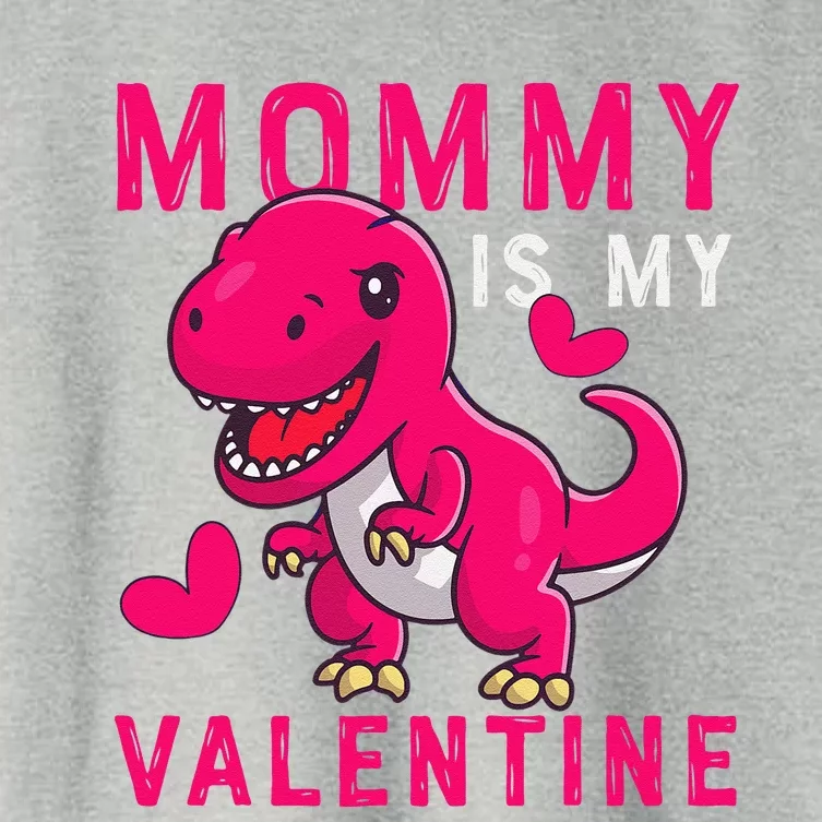 Mommy Is My Valentine Valentine's Day Giftss Women's Crop Top Tee