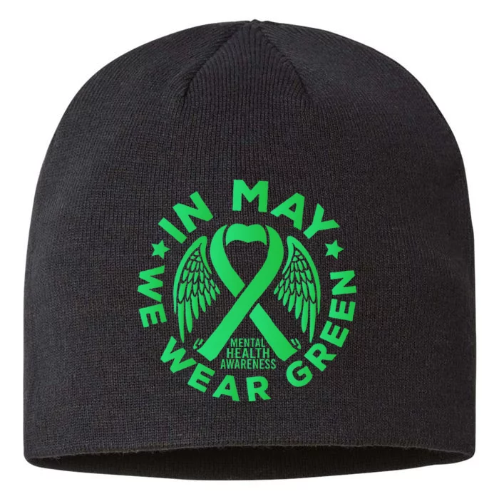 May is Mental Health Awareness Month In May We Wear Green 8 1/2in Sustainable Knit Beanie