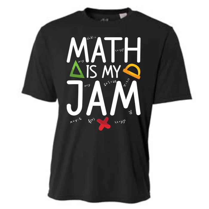 Math Is My Jam Math Teacher School Teaching Math Cool Gift Cooling Performance Crew T-Shirt