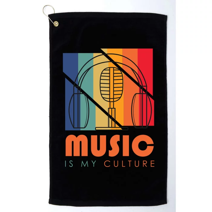 Music Is My Culture Platinum Collection Golf Towel