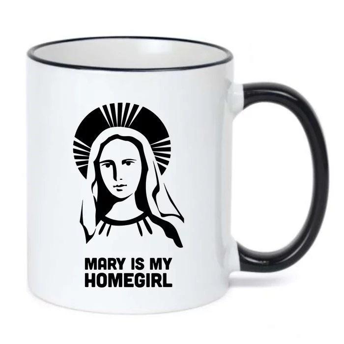 Mary Is My Homegirl Black Color Changing Mug