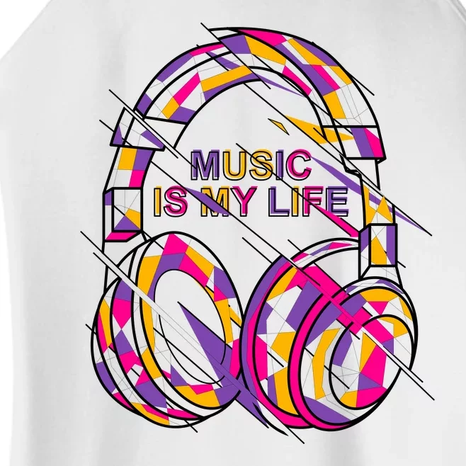 Music Is My Life Women’s Perfect Tri Rocker Tank