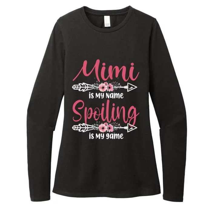 Mimi Is My Name Spoiling Is My Game Happy Mother's Day Funny Gift Womens CVC Long Sleeve Shirt