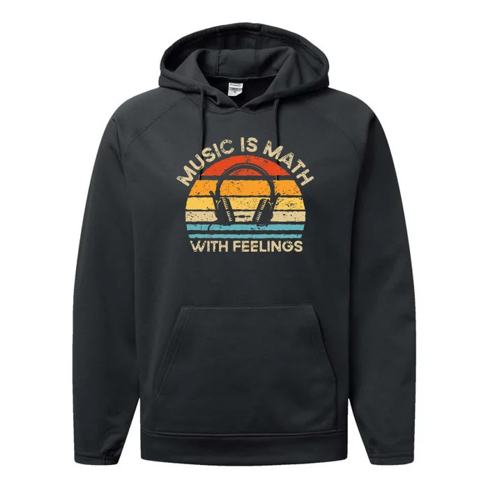 Music Is Math With Feelings Performance Fleece Hoodie