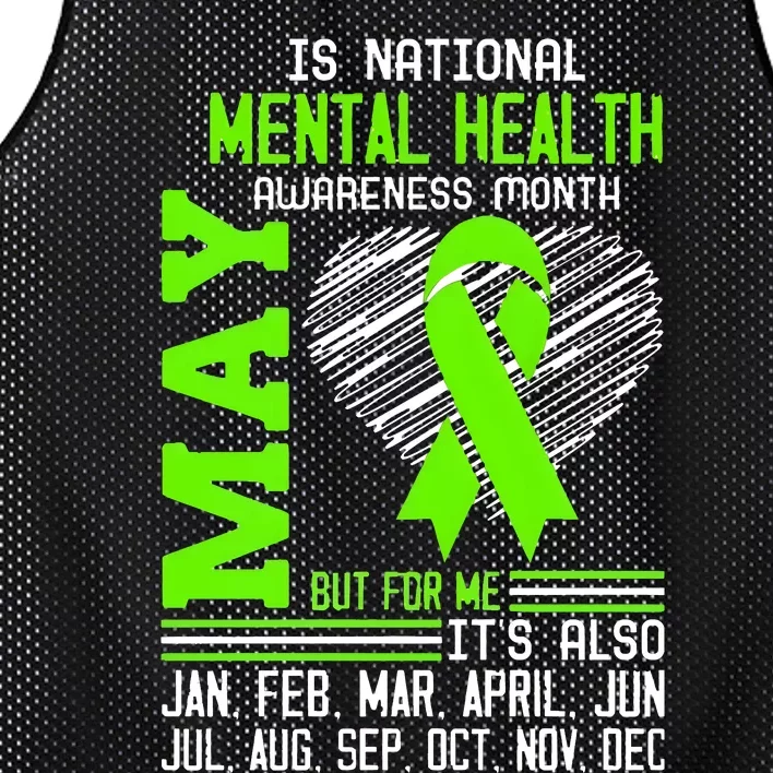 May Is Mental Health Awareness Month Mesh Reversible Basketball Jersey Tank