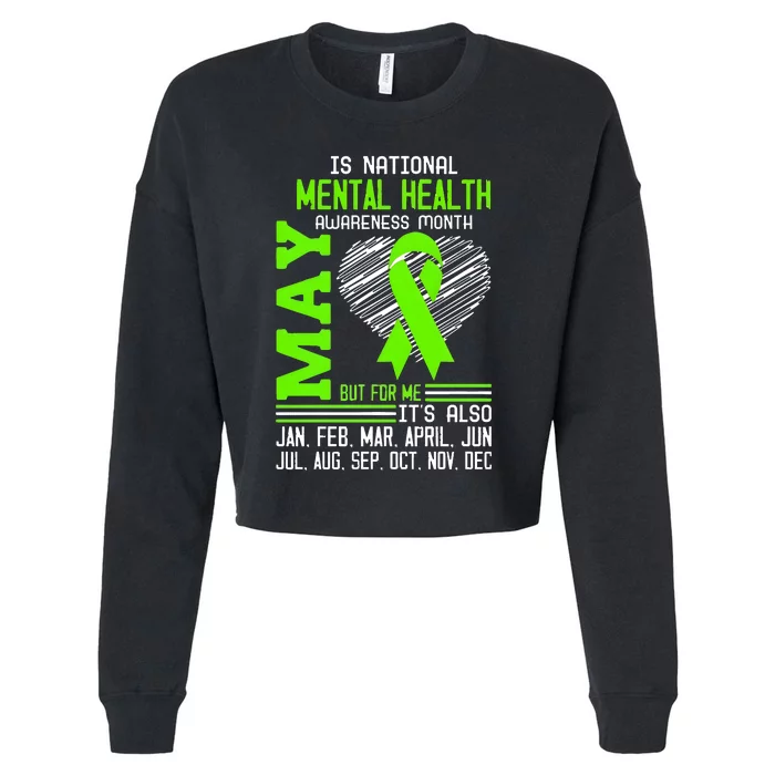 May Is Mental Health Awareness Month Cropped Pullover Crew