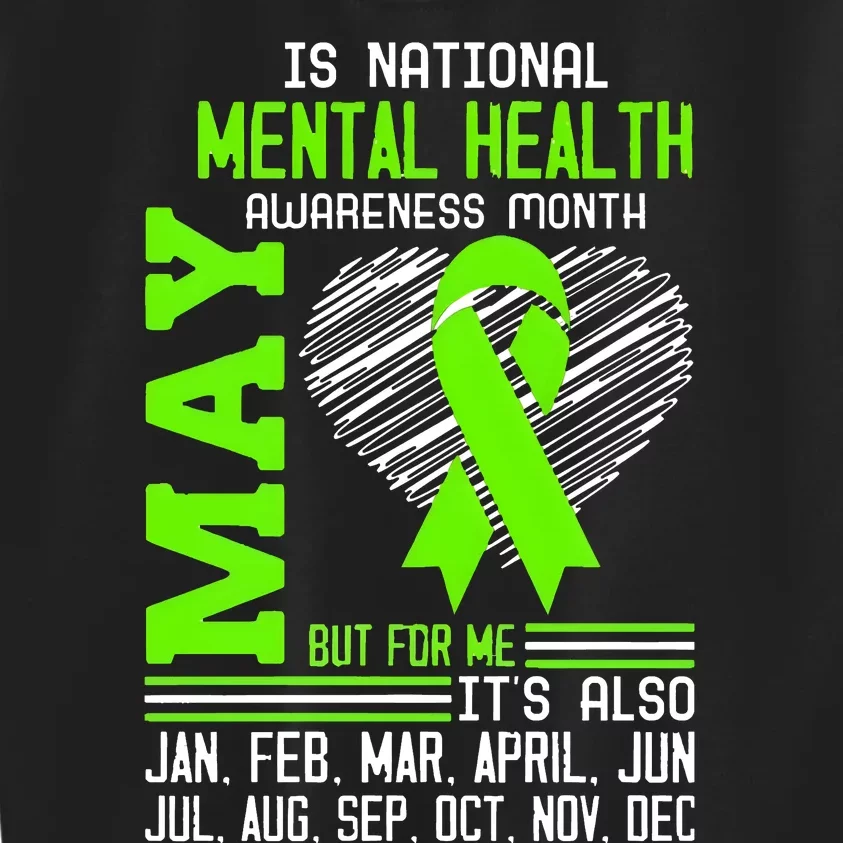 May Is Mental Health Awareness Month Kids Sweatshirt