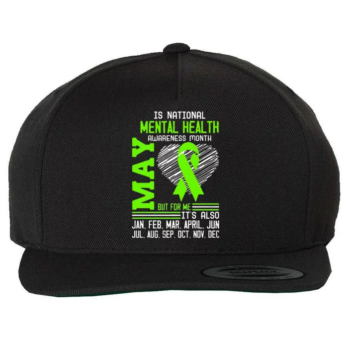 May Is Mental Health Awareness Month Wool Snapback Cap