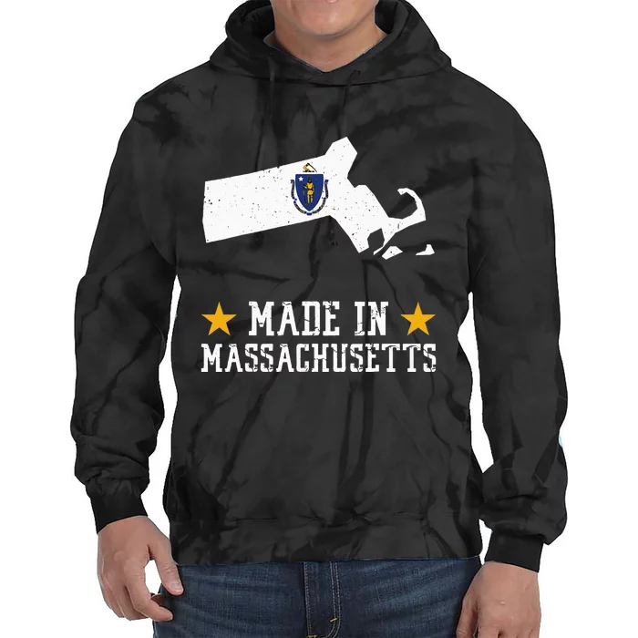 Made In Massachusetts Massachusetts Pride Us State Tie Dye Hoodie