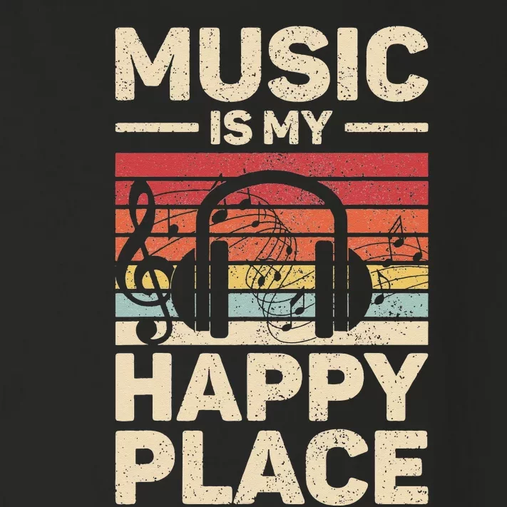 Music Is My Happy Place Musician Outfit EDM Music Lovers DJ Toddler Long Sleeve Shirt