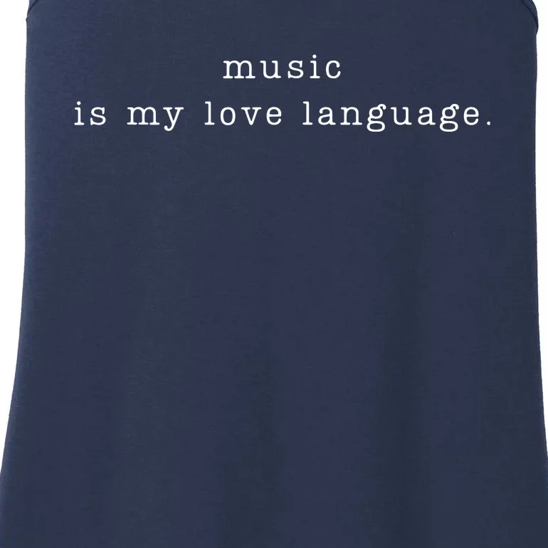 Music Is My Love Language Ladies Essential Tank