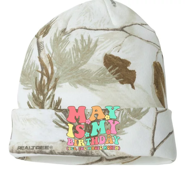 May Is My Birthday Yes The Whole Month Birthday Kati - 12in Camo Beanie