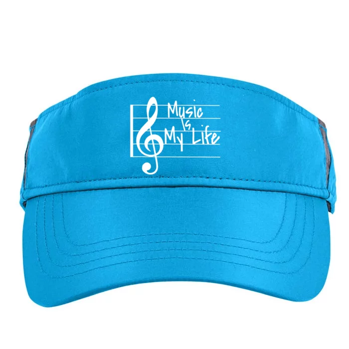 Music Is My Life Musical Note Adult Drive Performance Visor