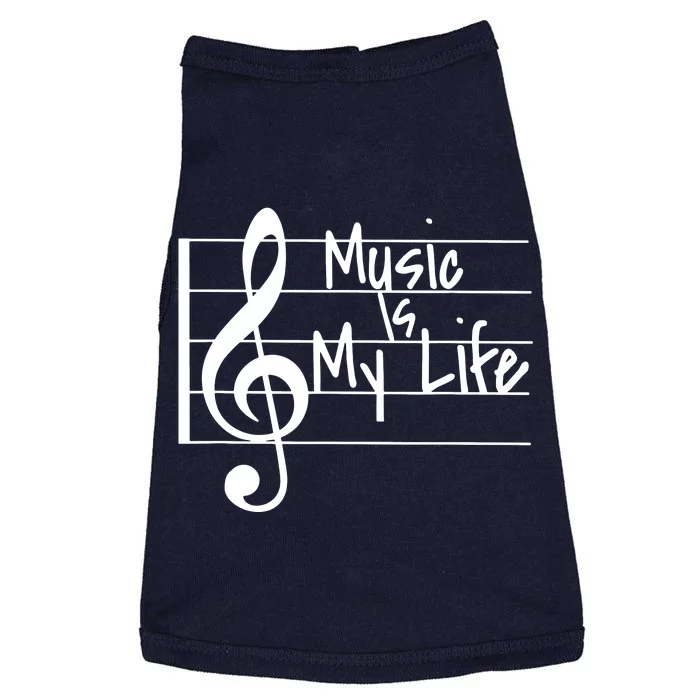 Music Is My Life Musical Note Doggie Tank