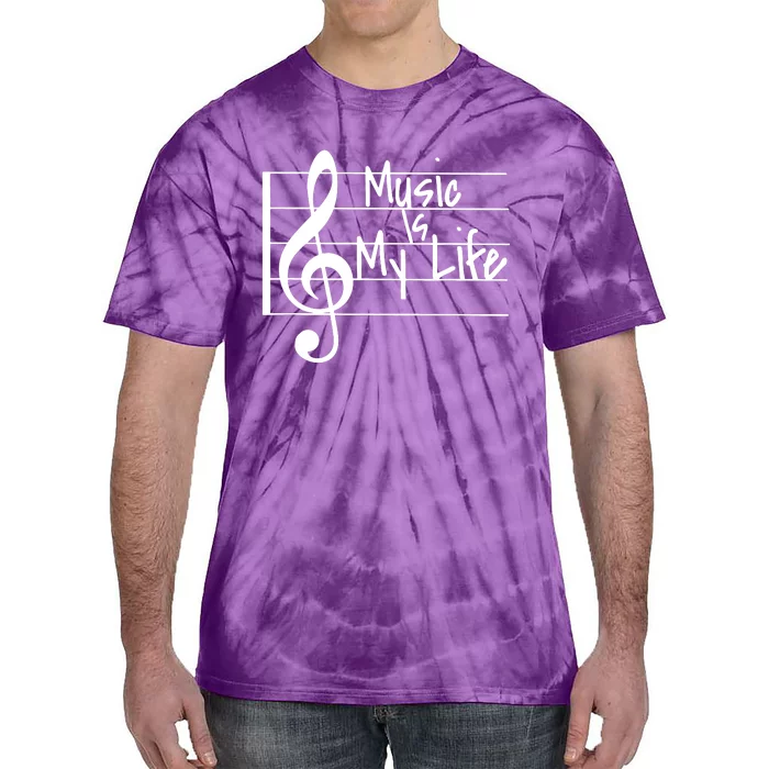 Music Is My Life Musical Note Tie-Dye T-Shirt