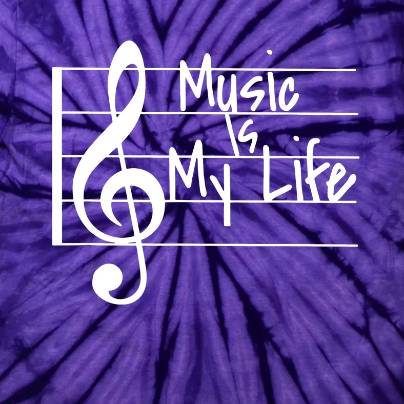 Music Is My Life Musical Note Tie-Dye T-Shirt