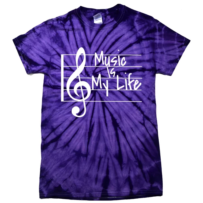 Music Is My Life Musical Note Tie-Dye T-Shirt