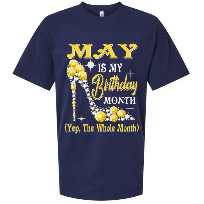 May Is My Birthday Month Yep The Whole Month shoes Gifts Sueded Cloud Jersey T-Shirt