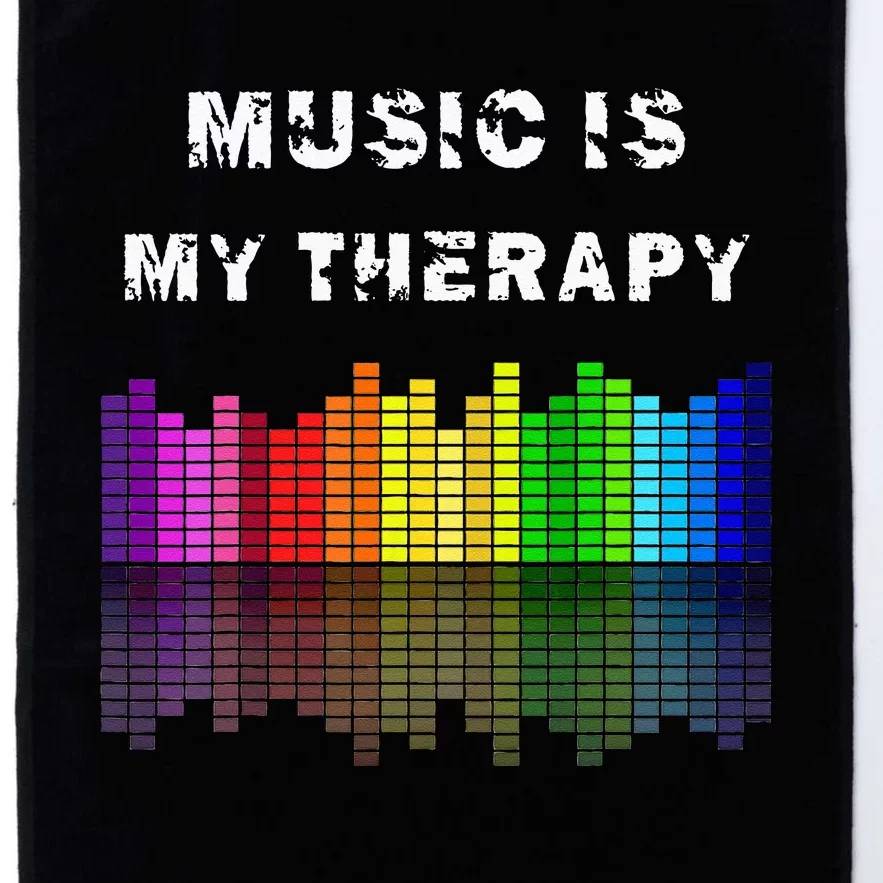 Music Is My Therapy Equalizer DJ Musical Quotes Gift Platinum Collection Golf Towel