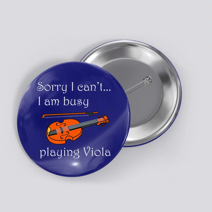 Music Instrut Musician Violist Playing Viola Funny Gift Button