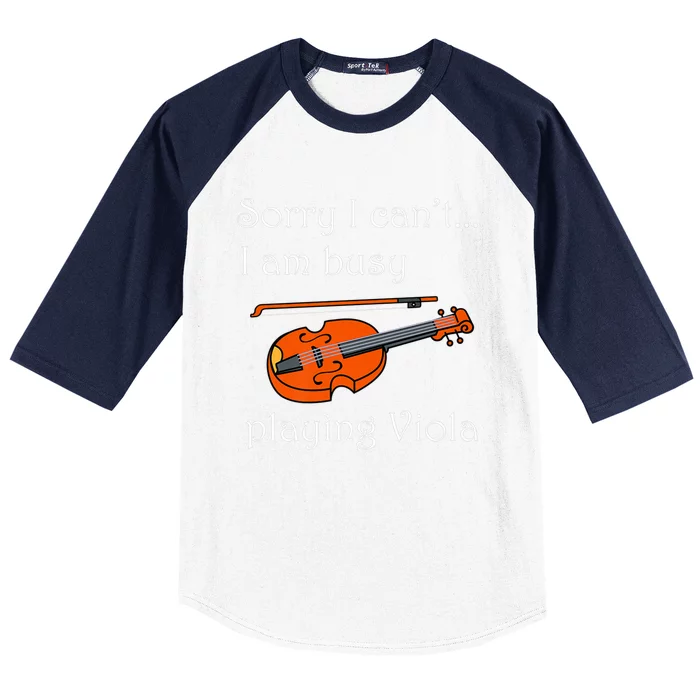 Music Instrut Musician Violist Playing Viola Funny Gift Baseball Sleeve Shirt