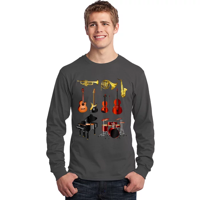 Musical Instruments Long Sleeve Shirt