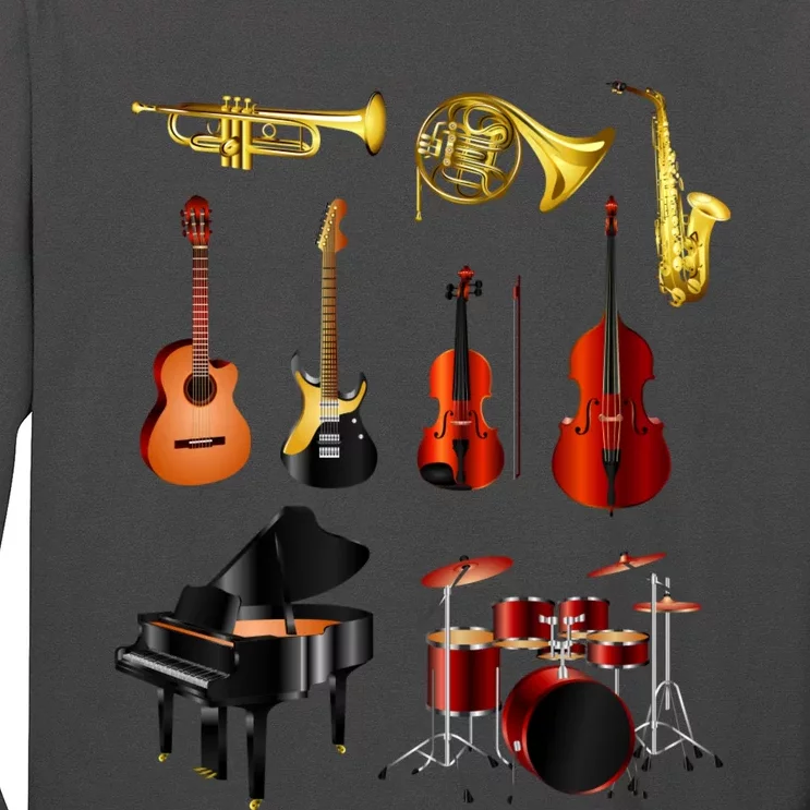 Musical Instruments Long Sleeve Shirt