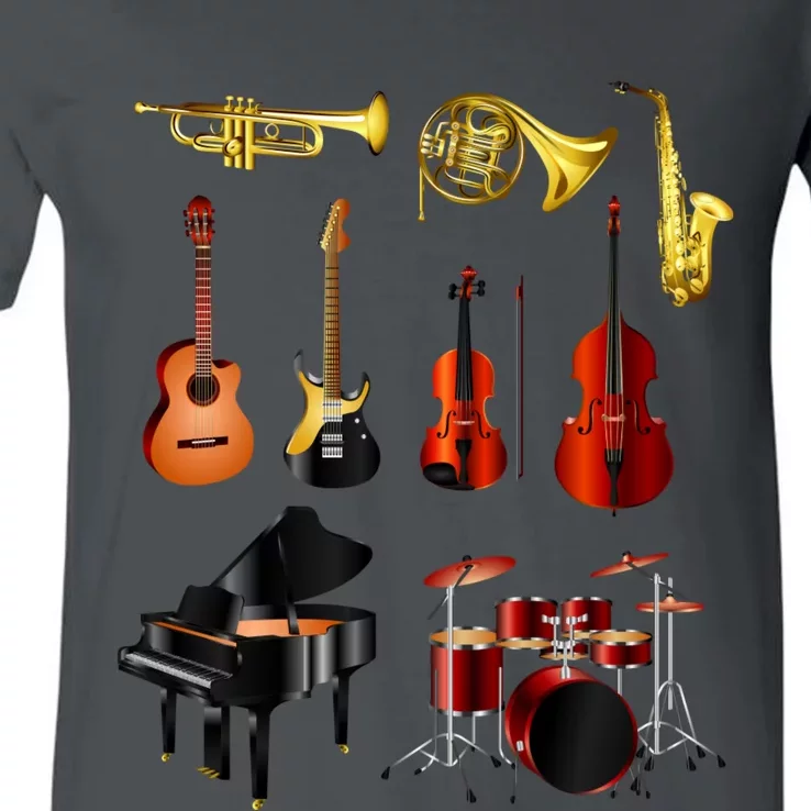 Musical Instruments V-Neck T-Shirt